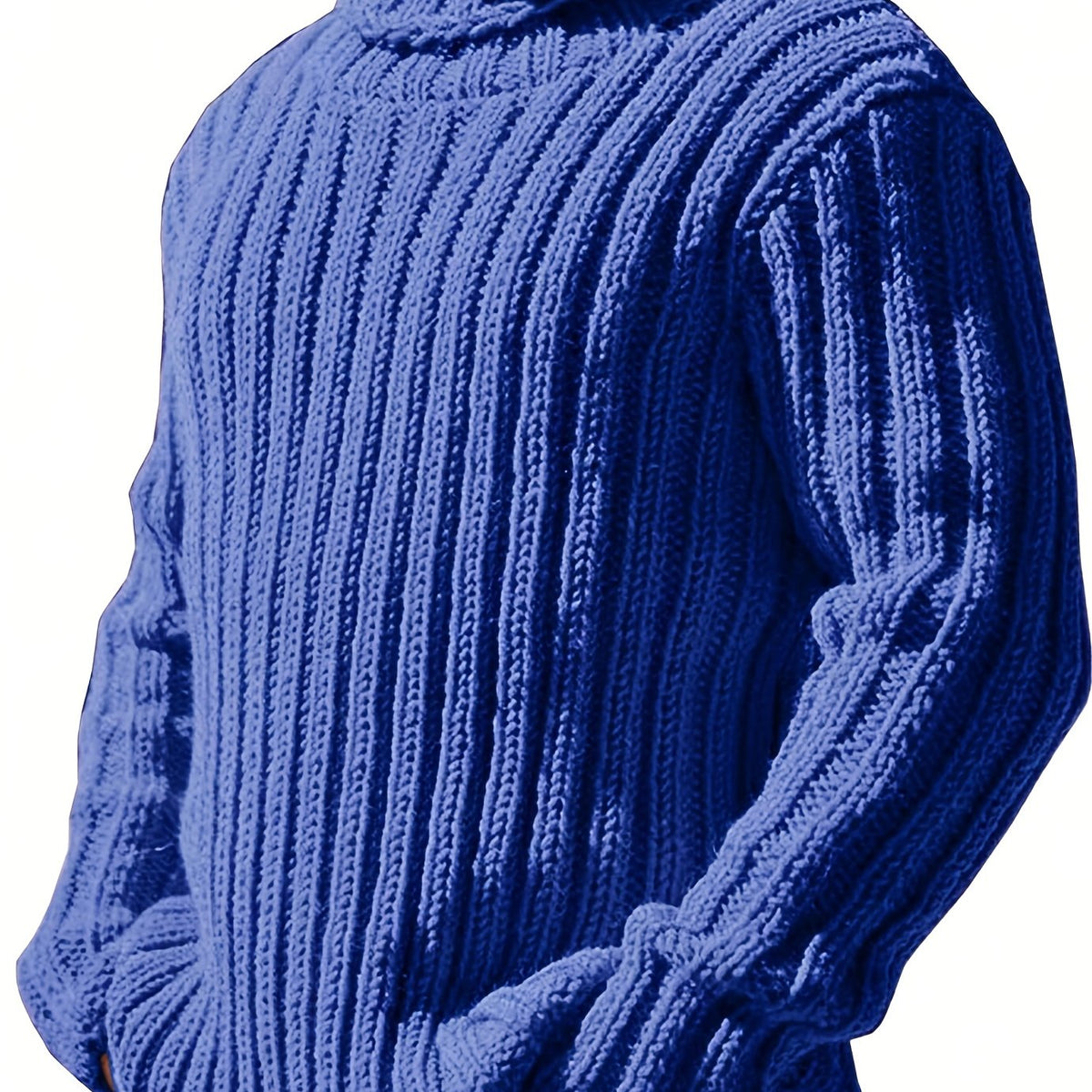 Oswald | Men's Textured Ribbed High-Neck Pullover - image 24