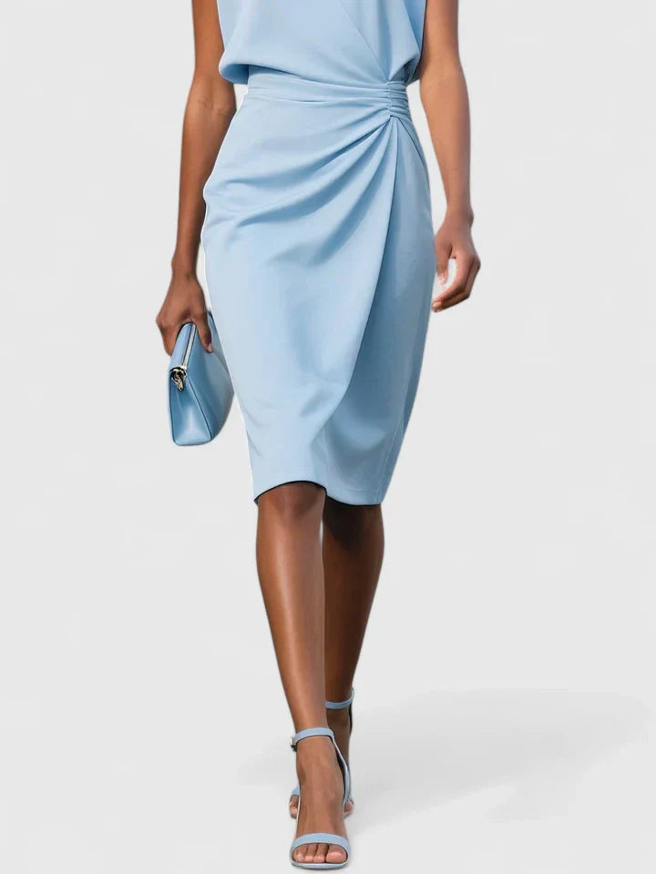 Women's Dress Crepe Sleeveless Fitted Knee Length