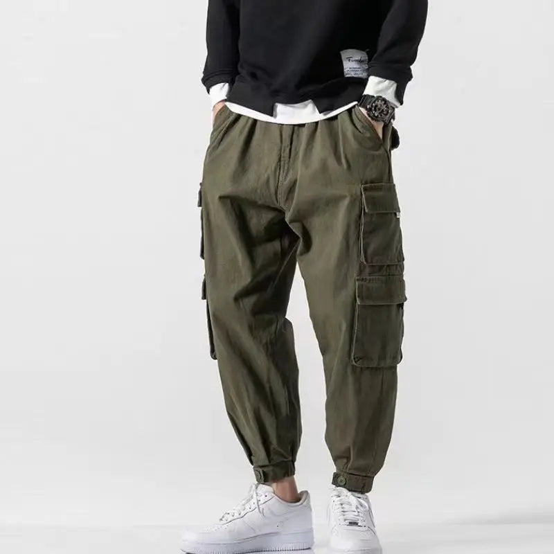 Wallace | Men's Tapered Cargo Trousers with Flap Pockets – original product image 7