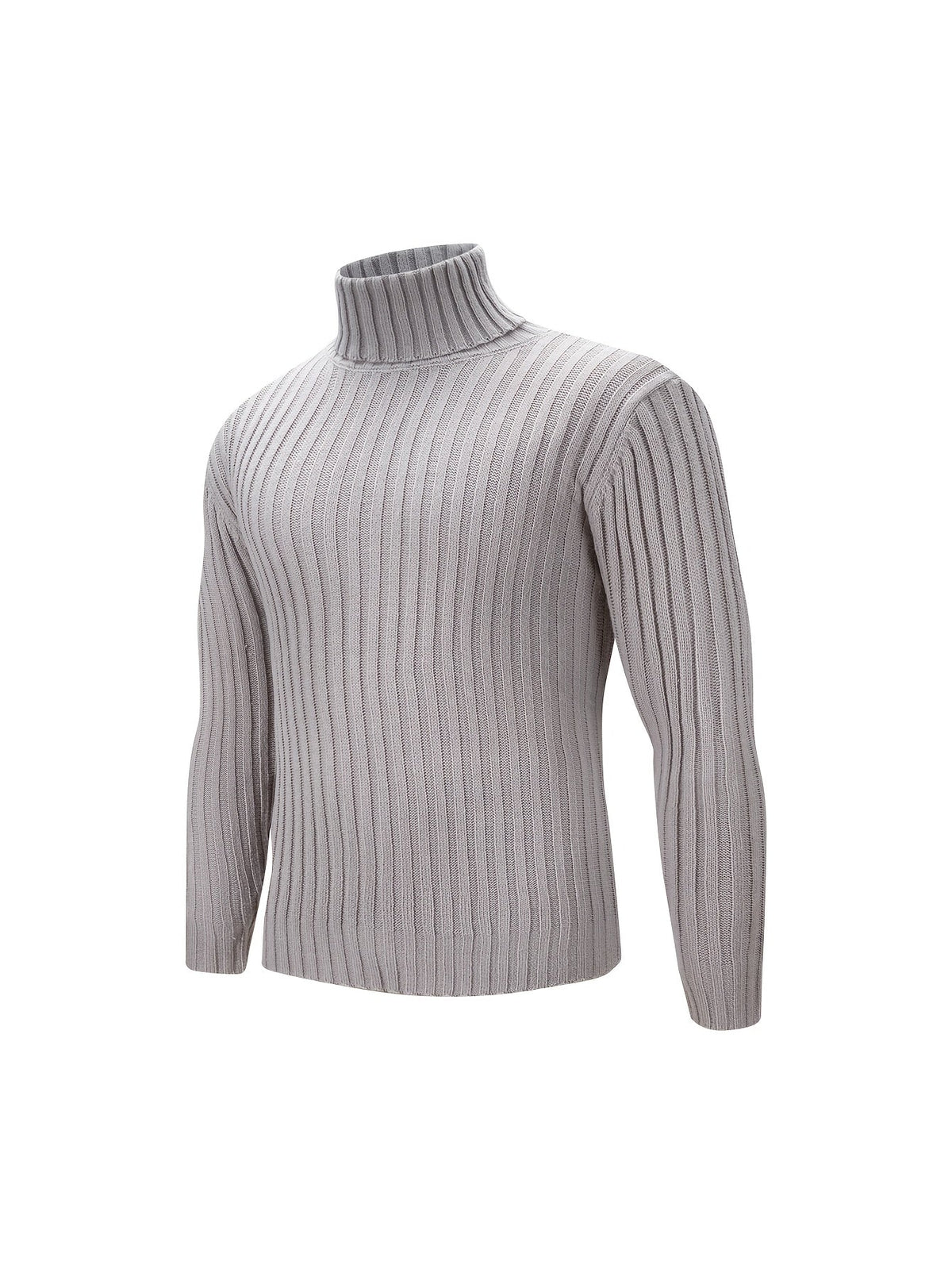 Oswald | Men's Textured Ribbed High-Neck Pullover - image 4