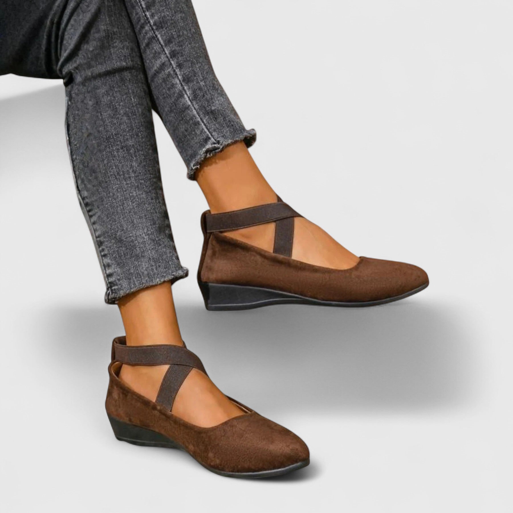Women's Ballet Flat Suede Slip On Pointed Toe