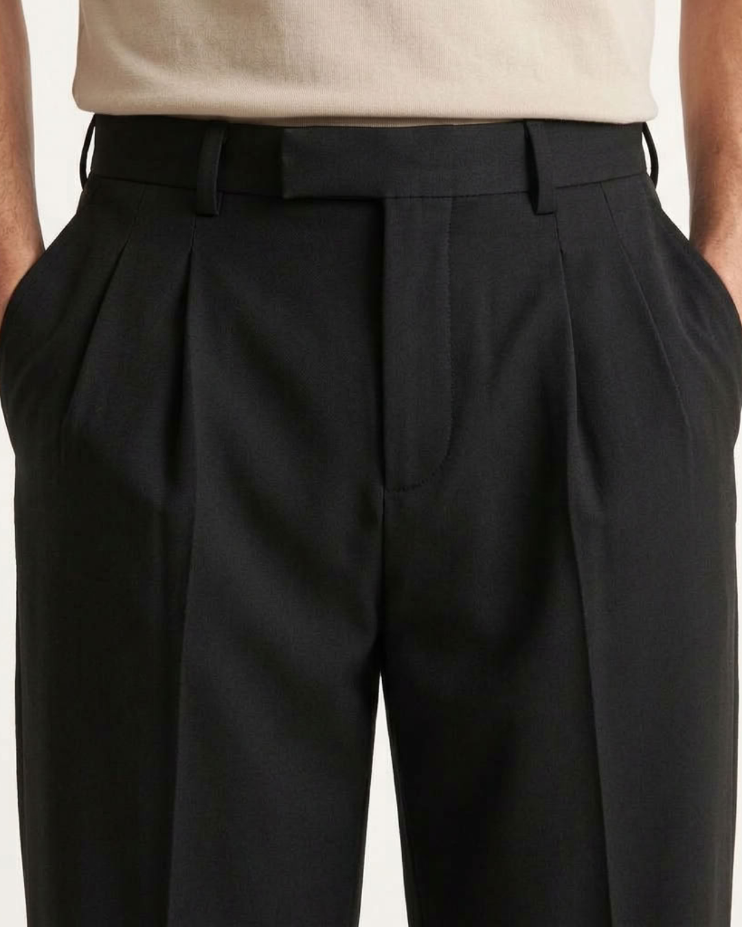 Magnus | Men's Relaxed Wide-Leg Tailored Trousers - original product photograph 3