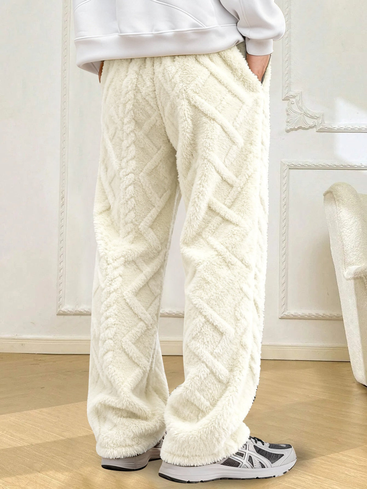 Thatcher | Men's Cosy Textured Drawstring Joggers - image 10