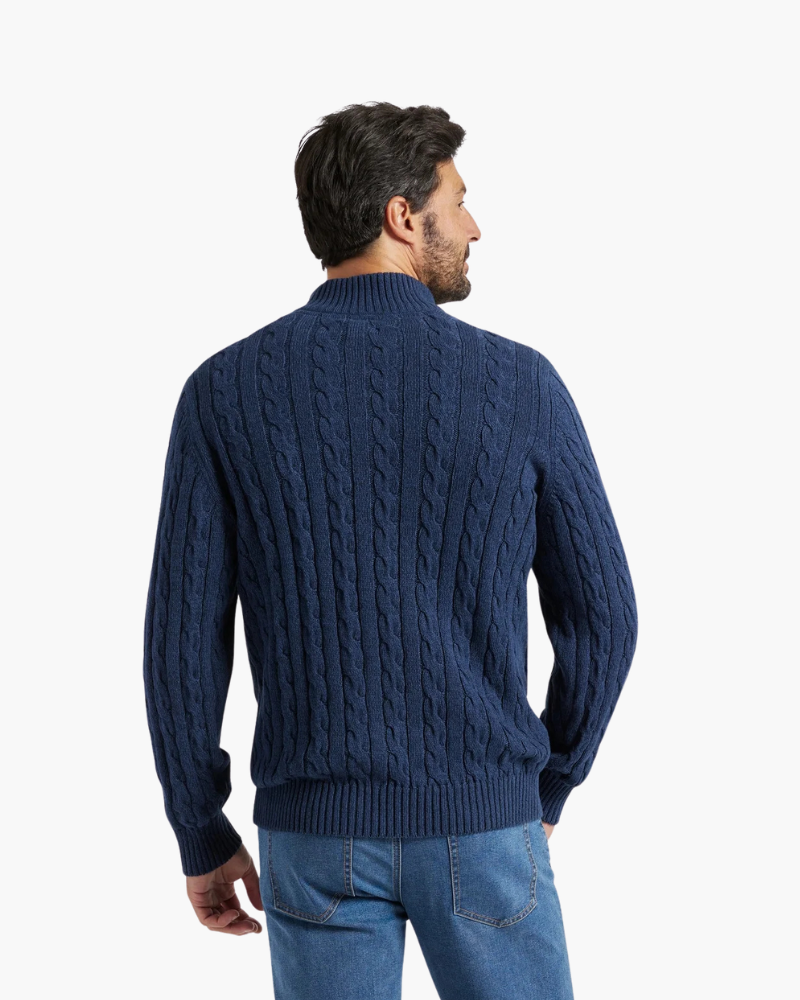 Verbier / Men’s Cable Knit Half-Zip Sweater