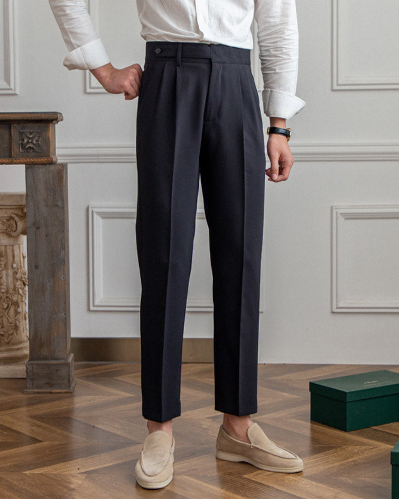 Paris / Men’s High-Waist Tailored Pleated Trousers