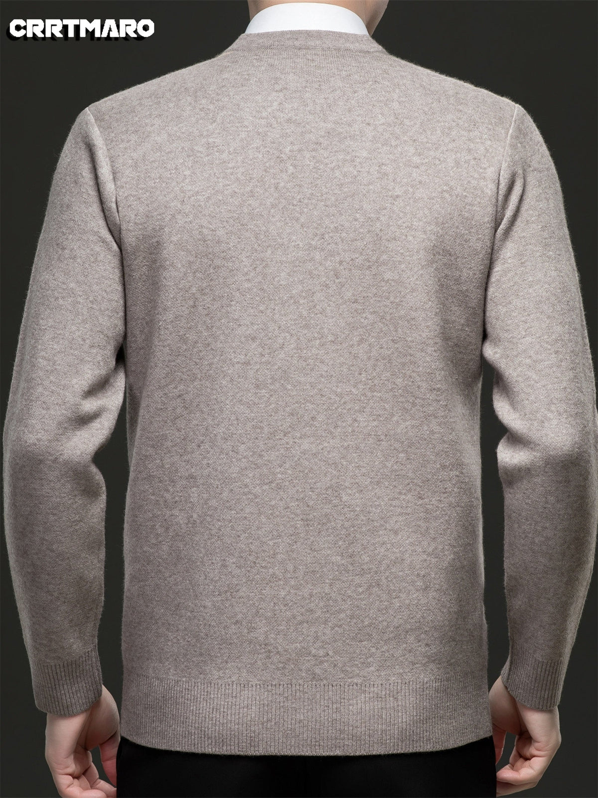Elias | Men's Classic V-Neck Argyle Pattern Jumper - image 2