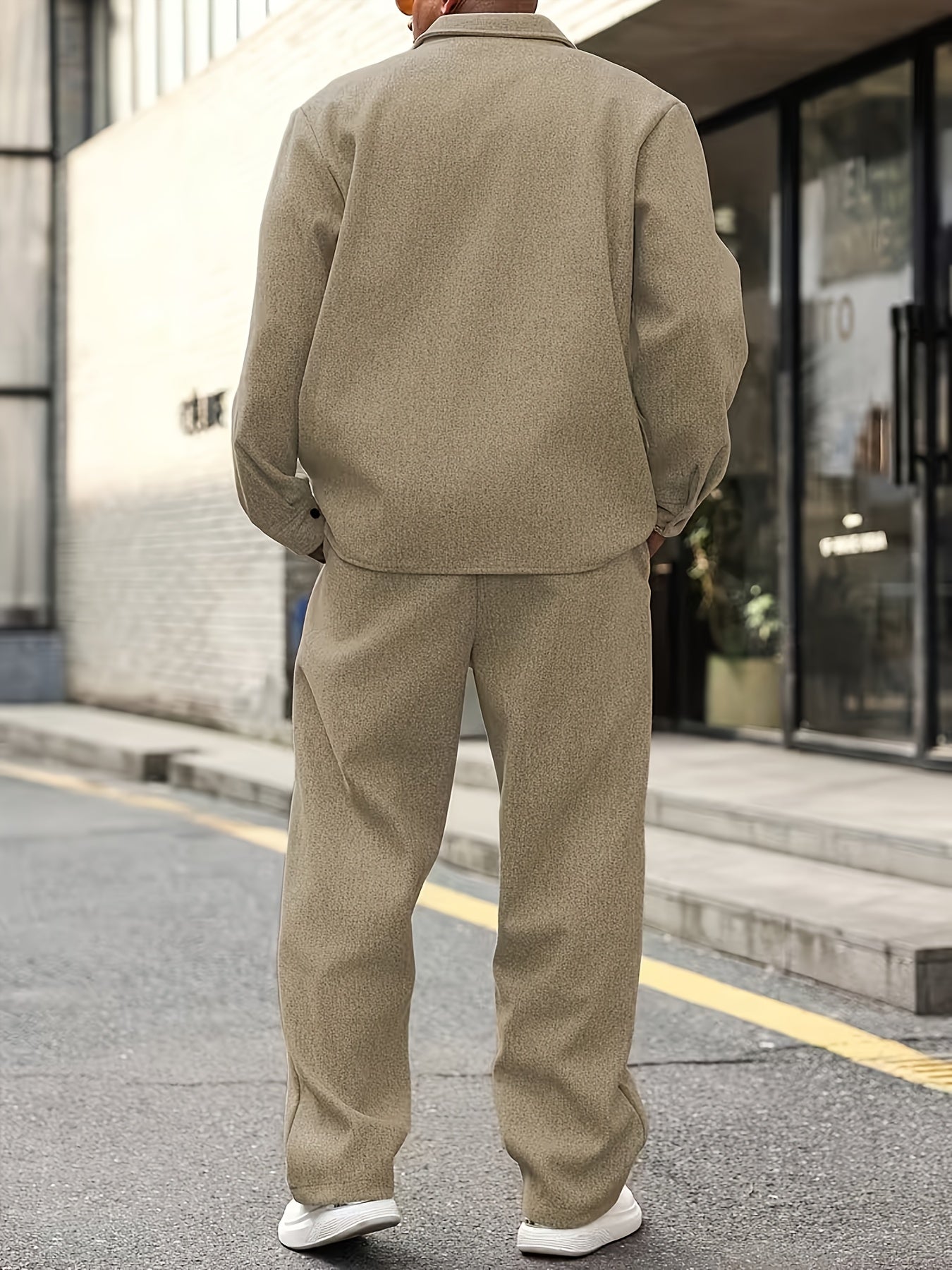 Men's Two Piece Set Zip Front Regular Fit