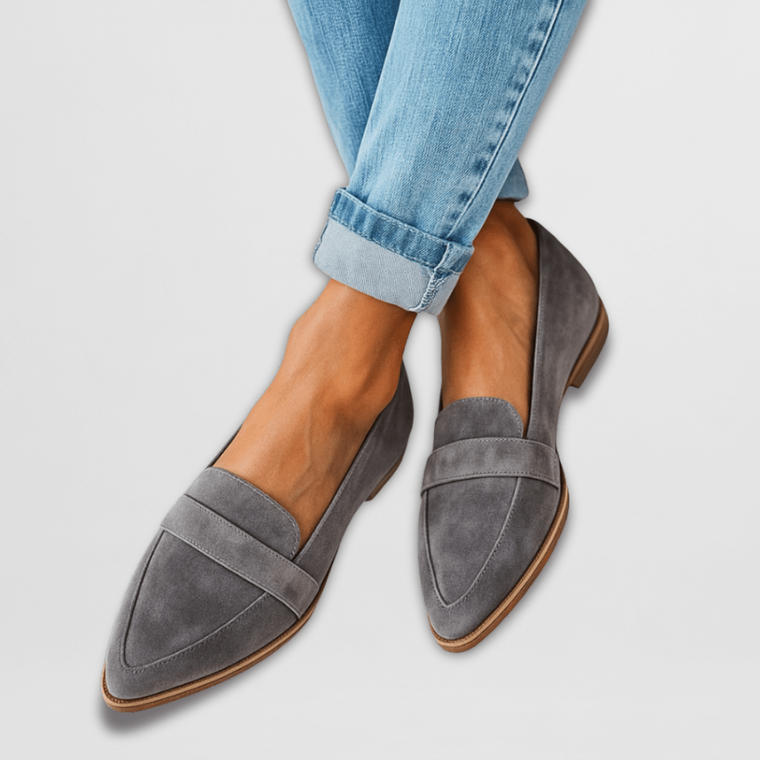 Women's Loafer Suede Slip On Cushioned Insole