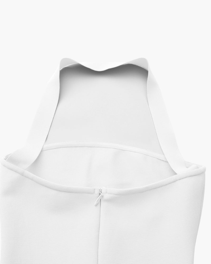 Aureline / Halter Neck Slim Fit Maxi Dress