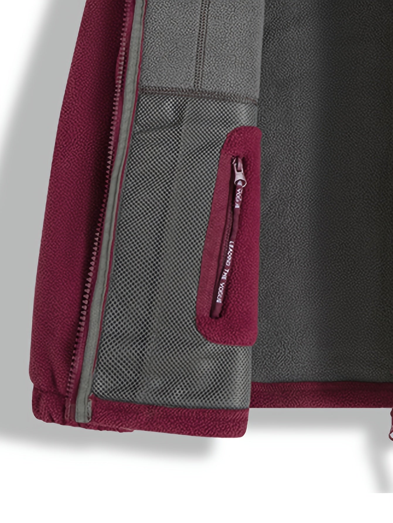 Julius / Men’s Fleece Zip Jacket with High Collar