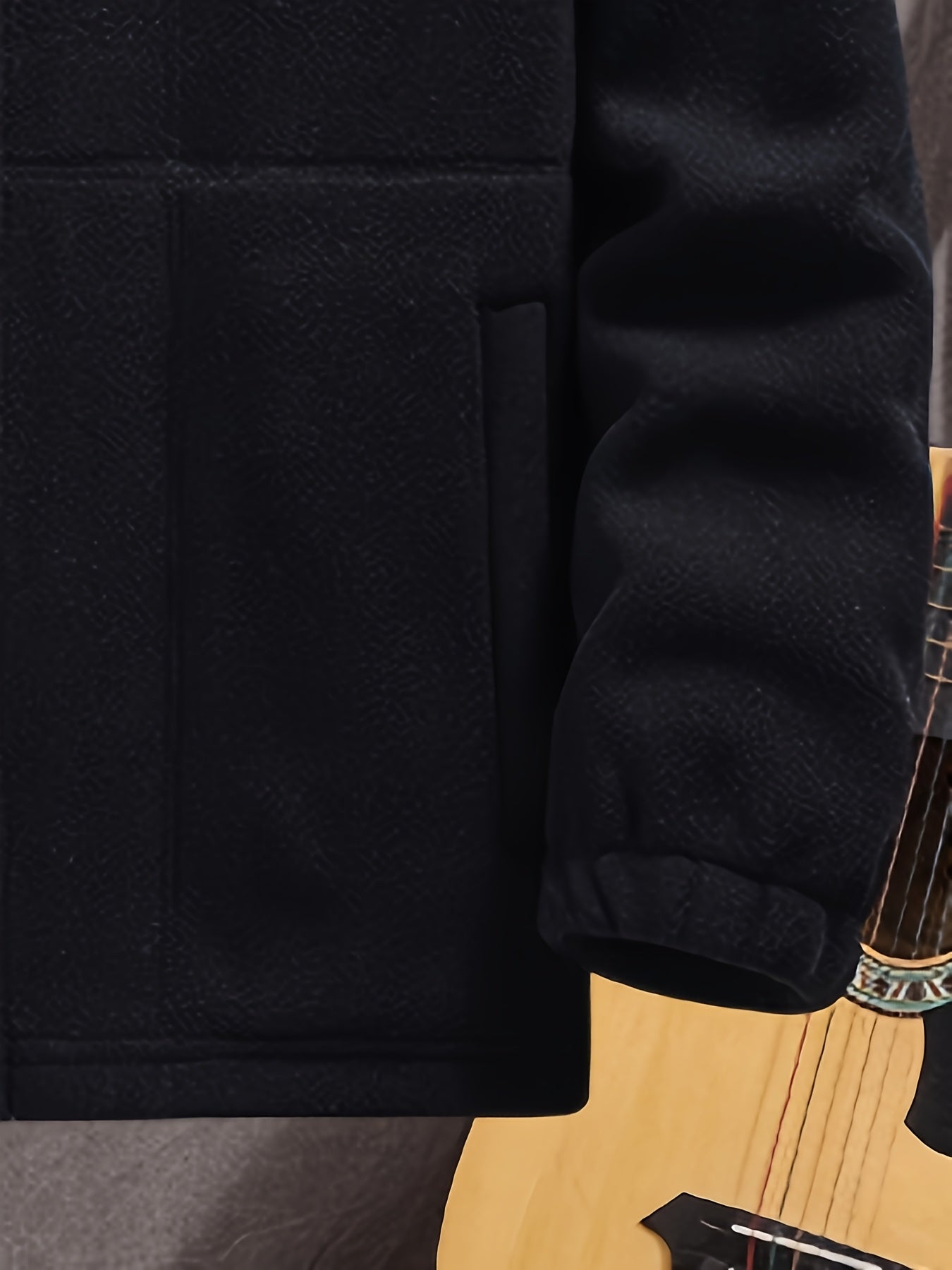 Julius / Men’s Fleece Zip Jacket with High Collar