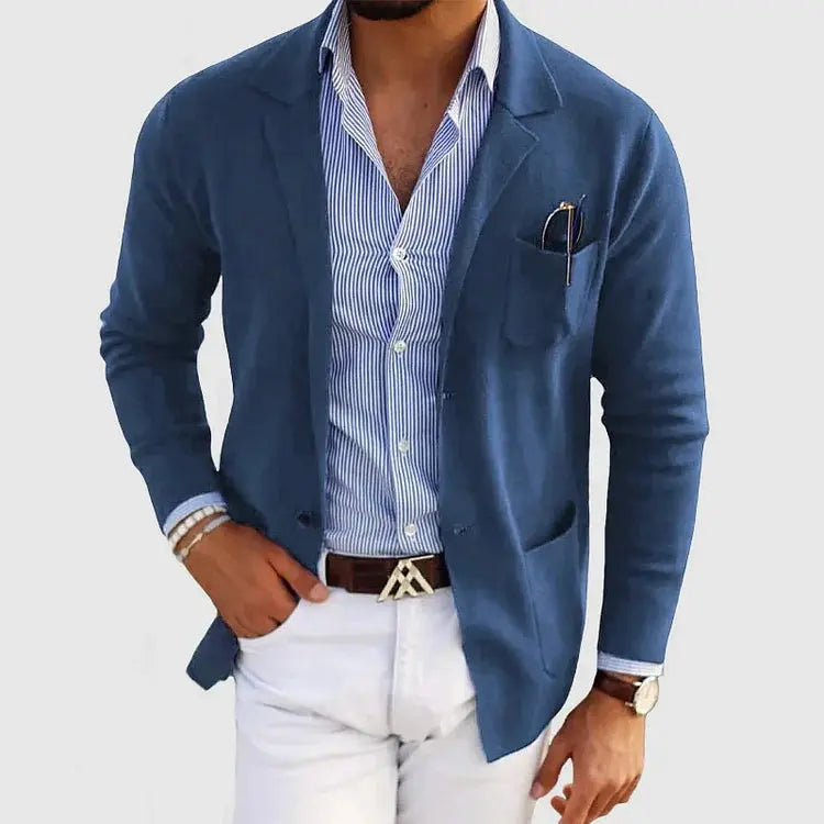 Tobias | Men's Casual Knitted Blazer for Smart-Casual Wear – original product photograph 2
