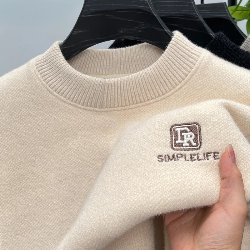 Kaelor / Men’s Fleece-Lined Printed Pullover Sweater