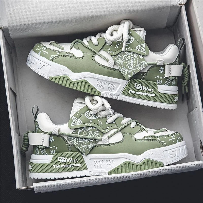 Valerio / Menās Lace-Up Sport Sneakers with Rubber Sole