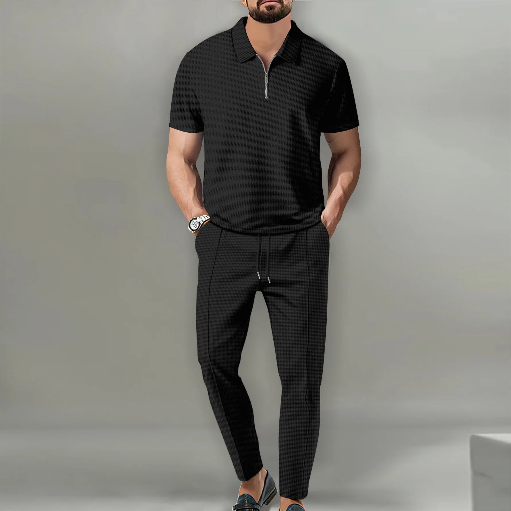 Co-Ord Set with Zip Top and Pants