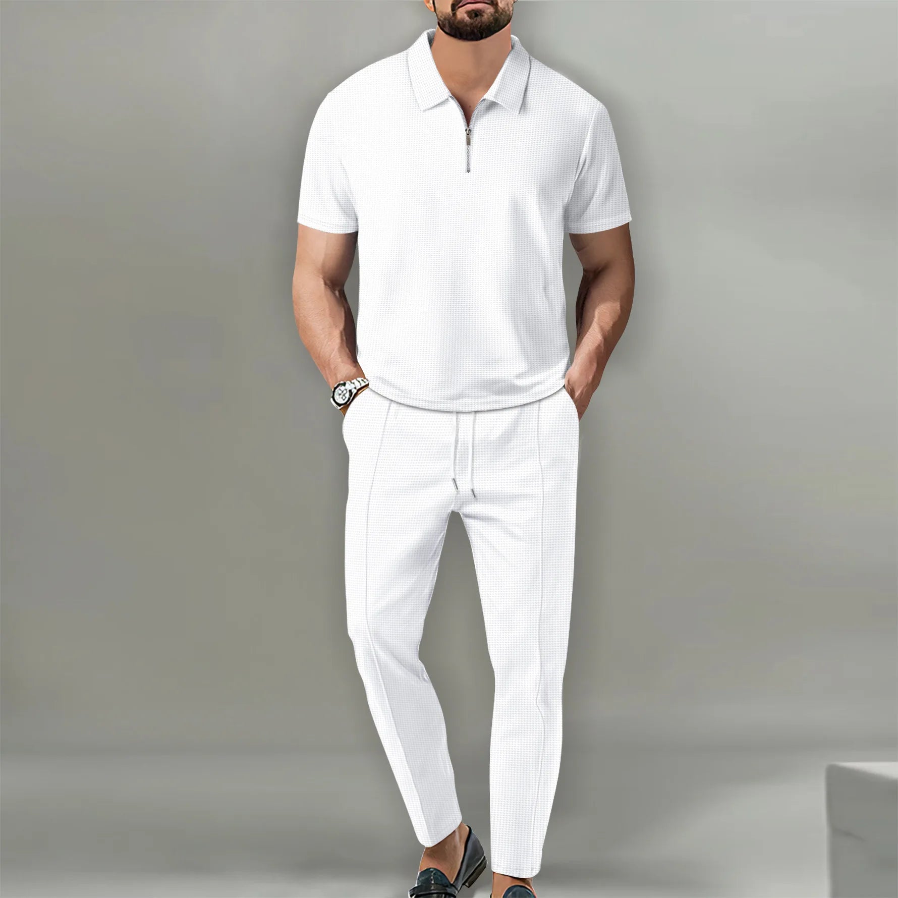 Co-Ord Set with Zip Top and Pants