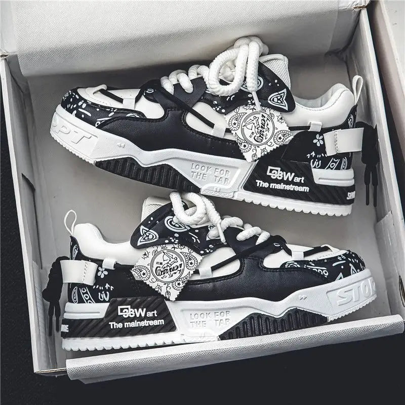 Valerio / Menās Lace-Up Sport Sneakers with Rubber Sole