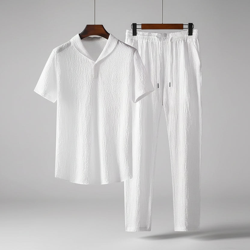 Arvello / Men’s Short Sleeve Polo and Trousers Set