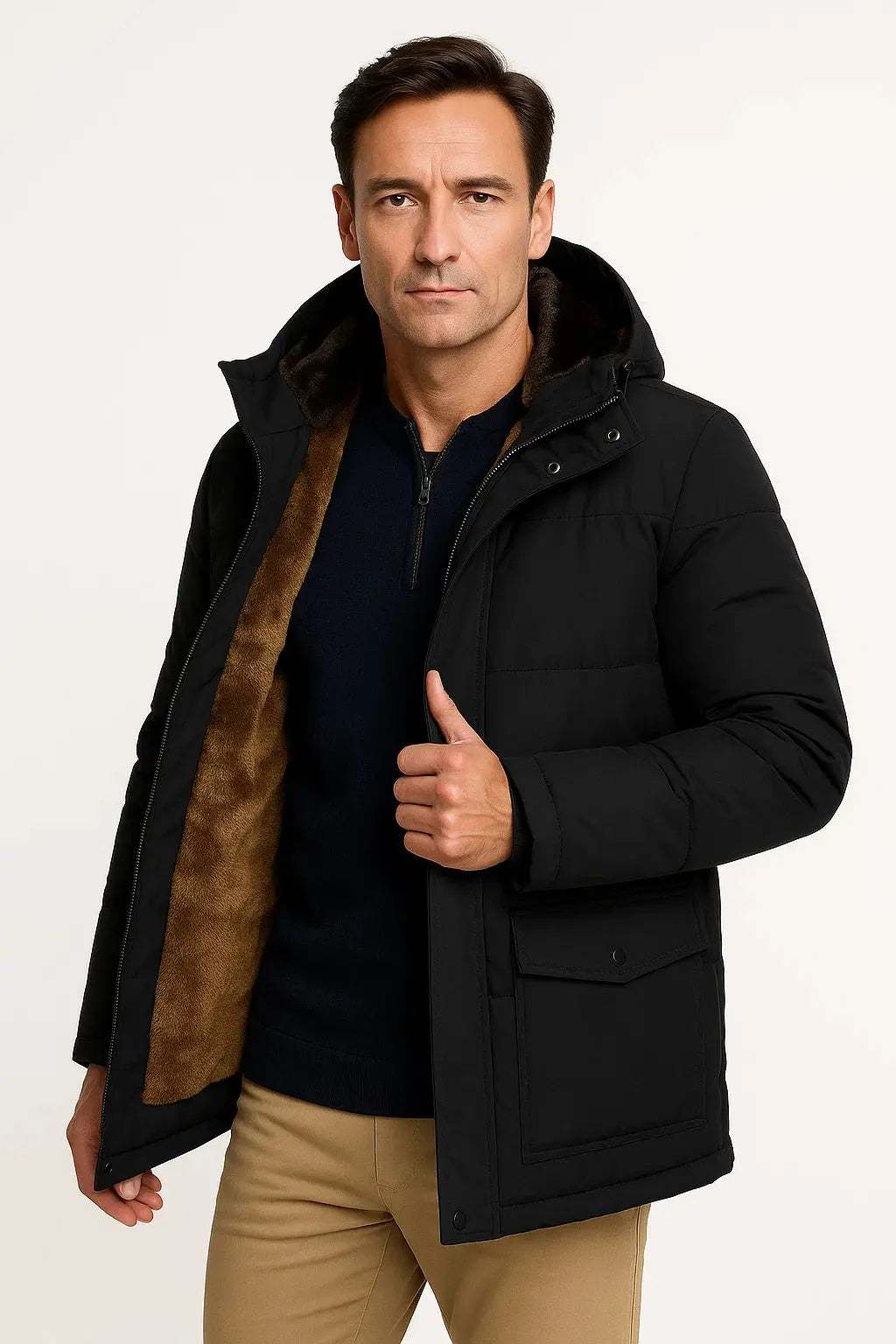 Calder | Men's Oversized Hooded Padded Winter Jacket