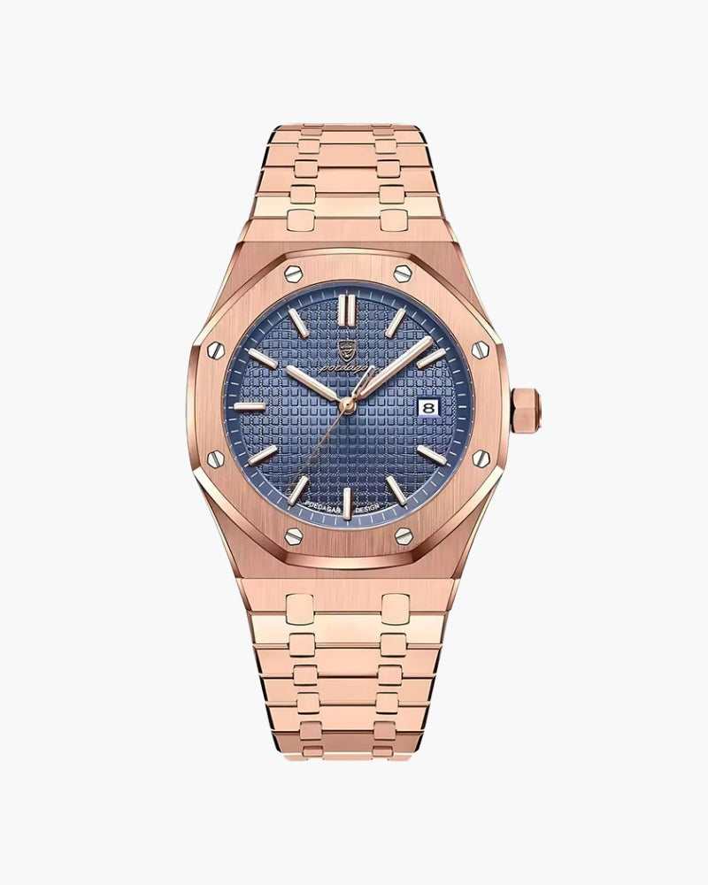 Stainless Steel Watch Date Display