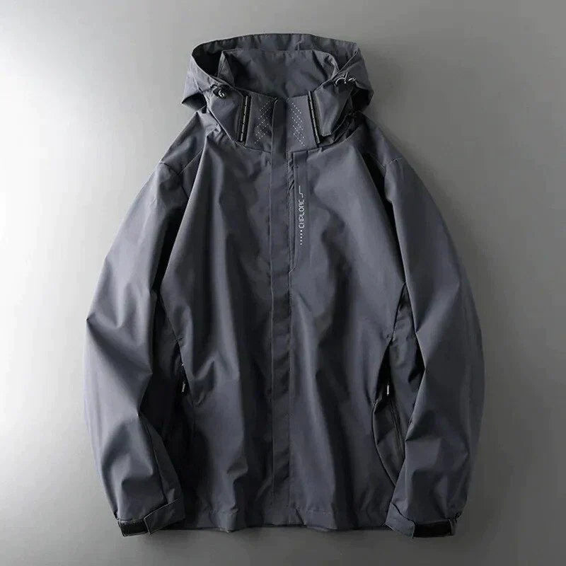 Men's Raincoat Nylon Waterproof Hooded