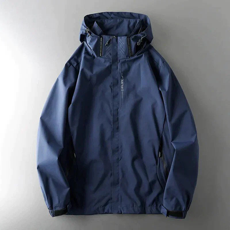 Men's Raincoat Nylon Waterproof Hooded