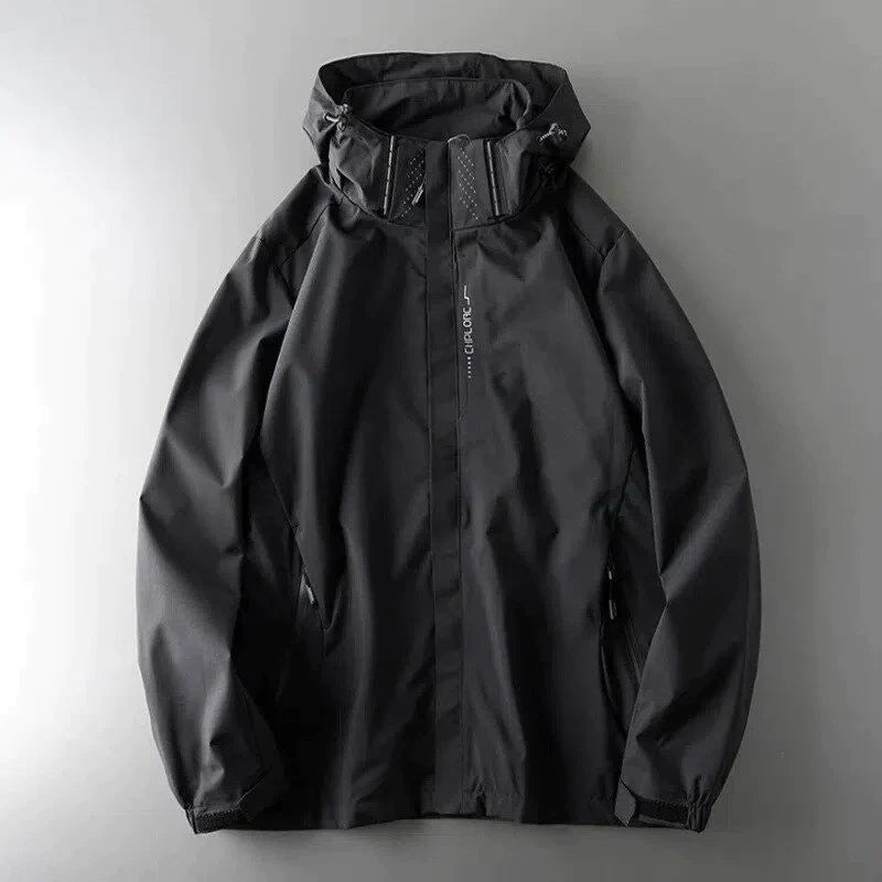 Men's Raincoat Nylon Waterproof Hooded