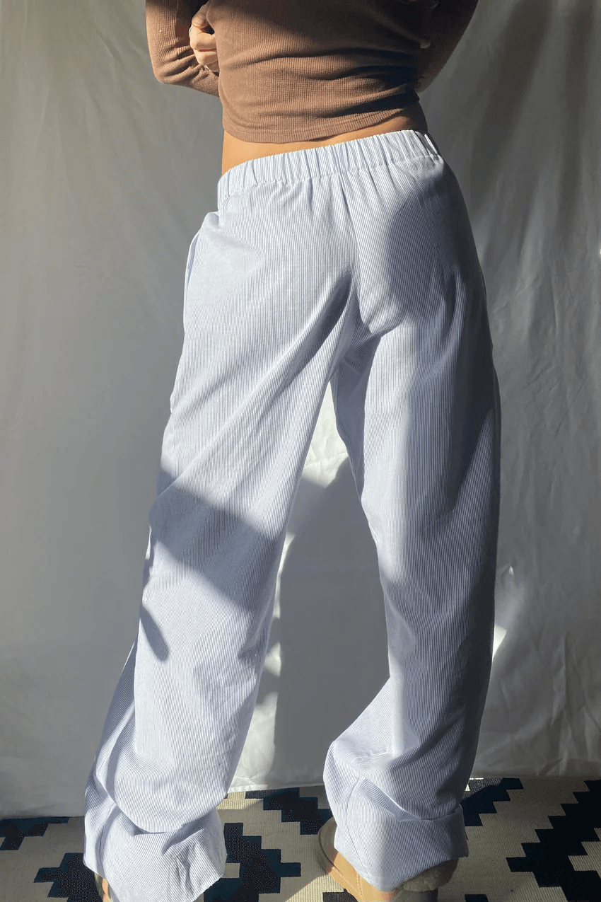 Women's Lounge Pants Cotton Blend Elastic Waist Relaxed