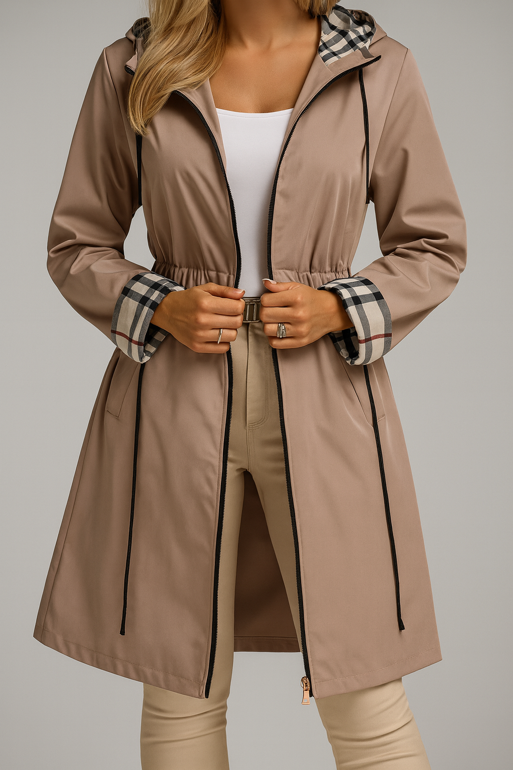 Fiona | Women's Warm Zip-Front Coat