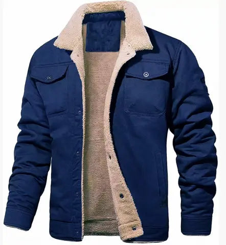 Alden | Men's Shearling-Collar Lined Winter Jacket