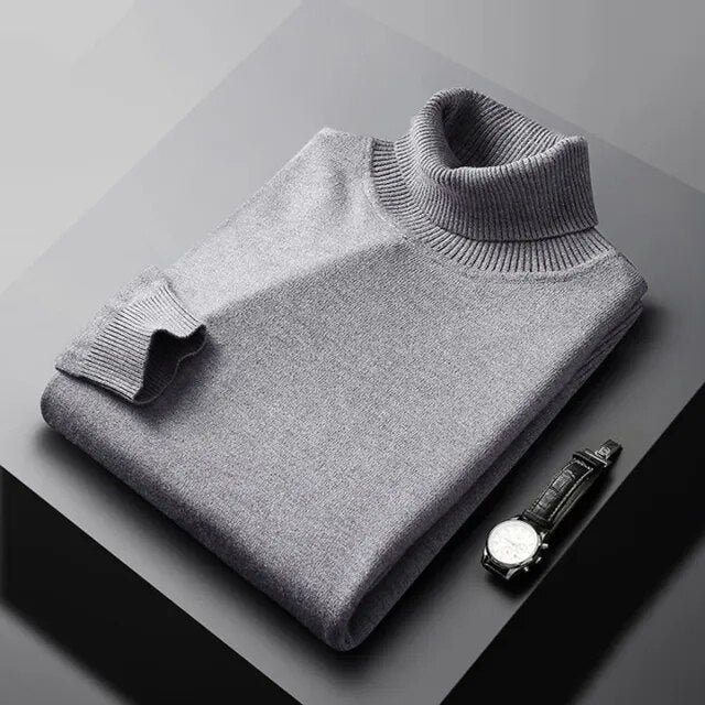 Cedric | Men's Classic Roll-Neck Long-Sleeve Jumper – product image 6