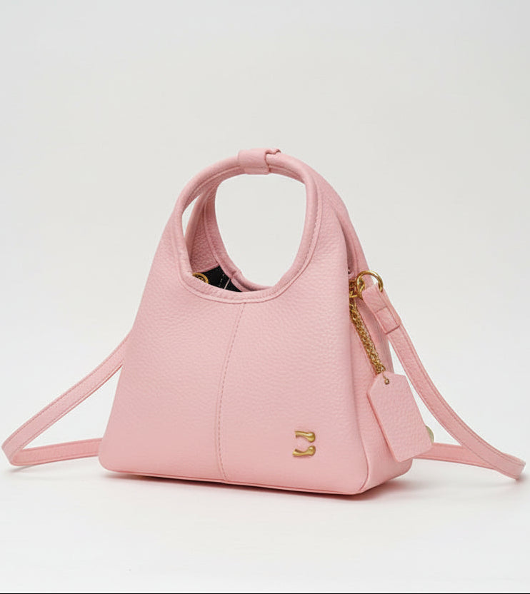 Cél Bag / Textured Lychee Shoulder & Crossbody Bag