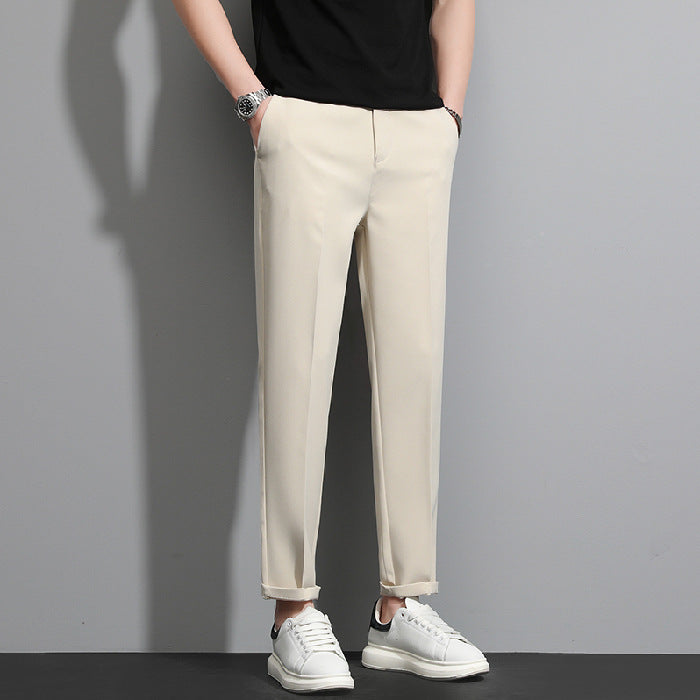 Tailored Trousers Slim Fit Cropped