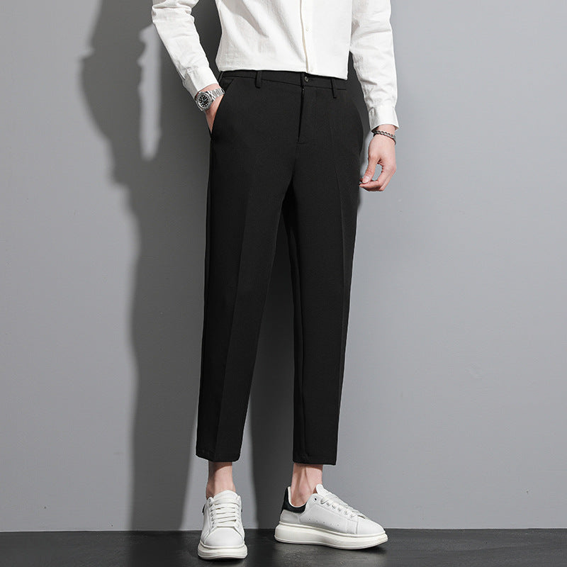 Tailored Trousers Slim Fit Cropped
