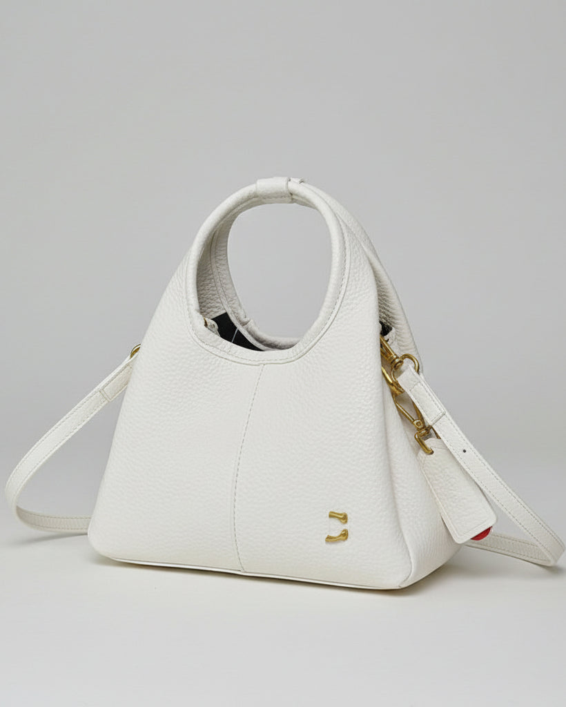 Cél Bag / Textured Lychee Shoulder & Crossbody Bag