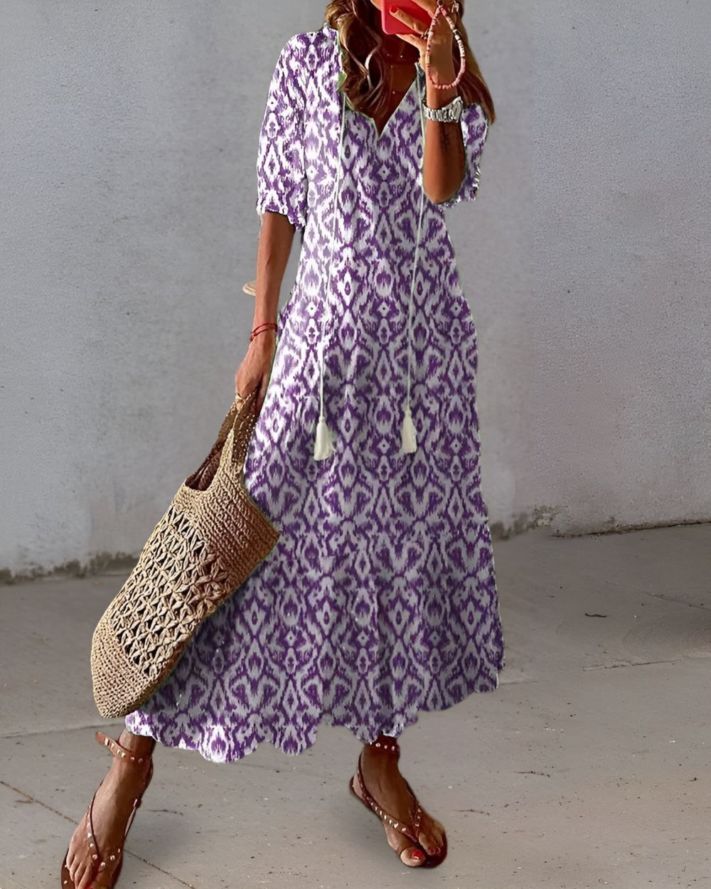 Boho Covering Dress Women Stretch Fabric Lightweight Breathable