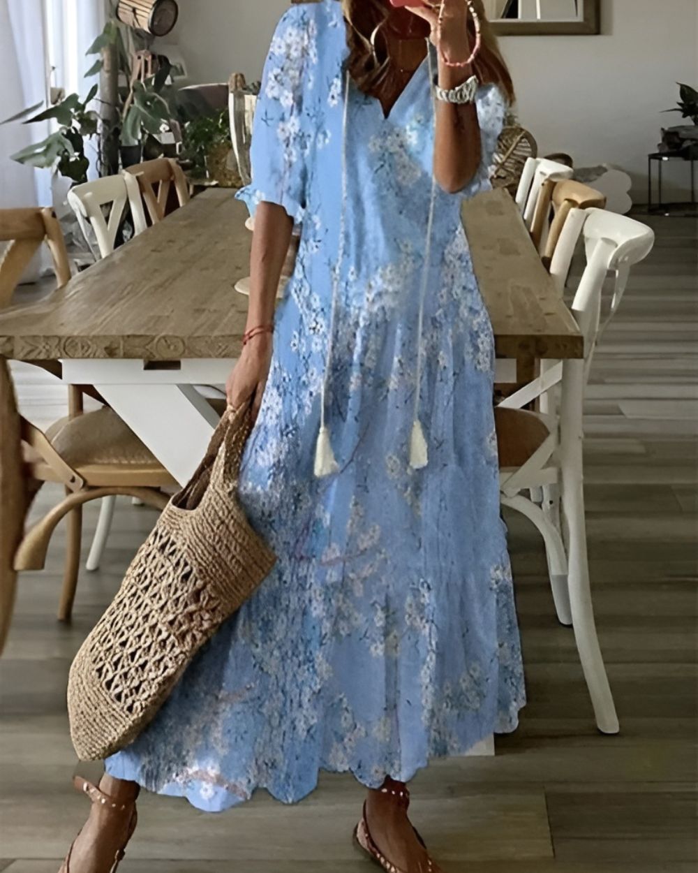 Boho Covering Dress Women Stretch Fabric Lightweight Breathable