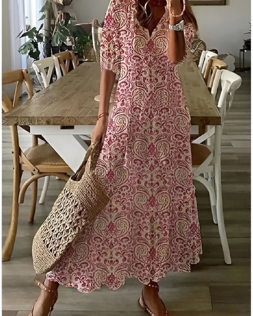 Boho Covering Dress Women Stretch Fabric Lightweight Breathable