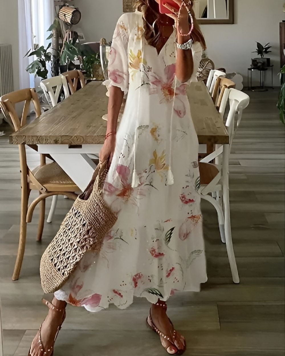 Boho Covering Dress Women Stretch Fabric Lightweight Breathable