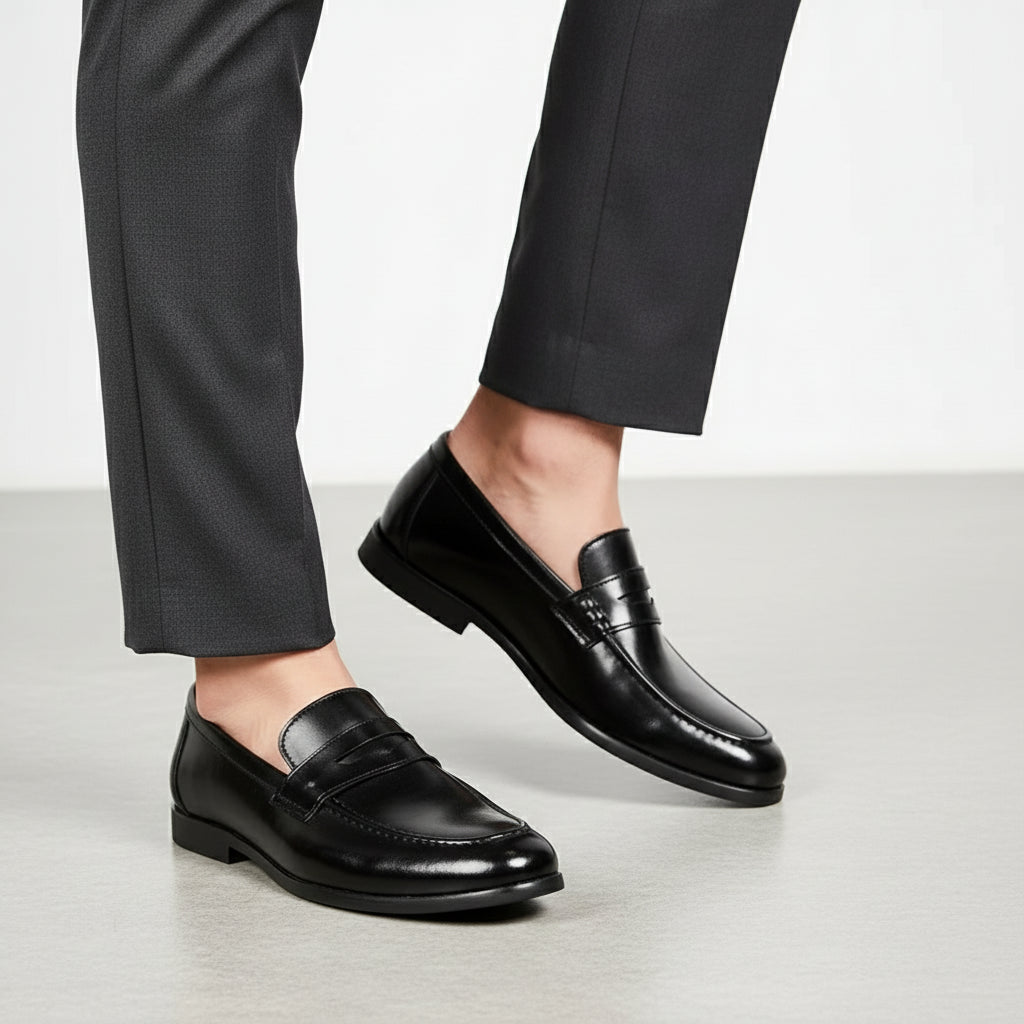 Bastien / Menâs Faux Leather Loafers Low