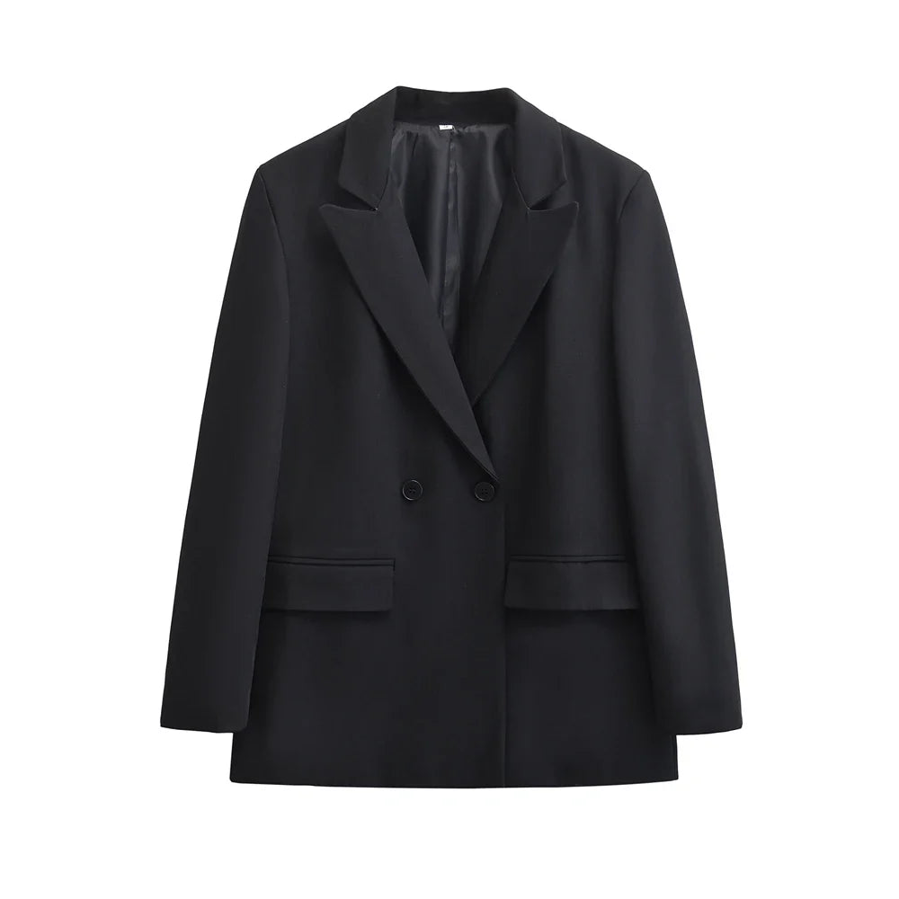 Élisa / Women’s Double-Breasted Tailored Blazer with Notched Lapel