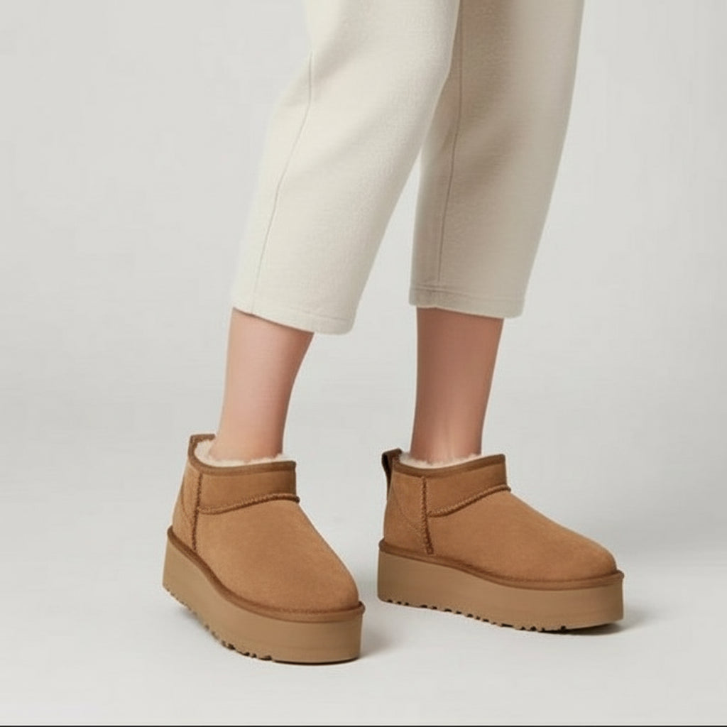 Anaïs / Women’s Suede Wool-Lined Winter Ankle Boots