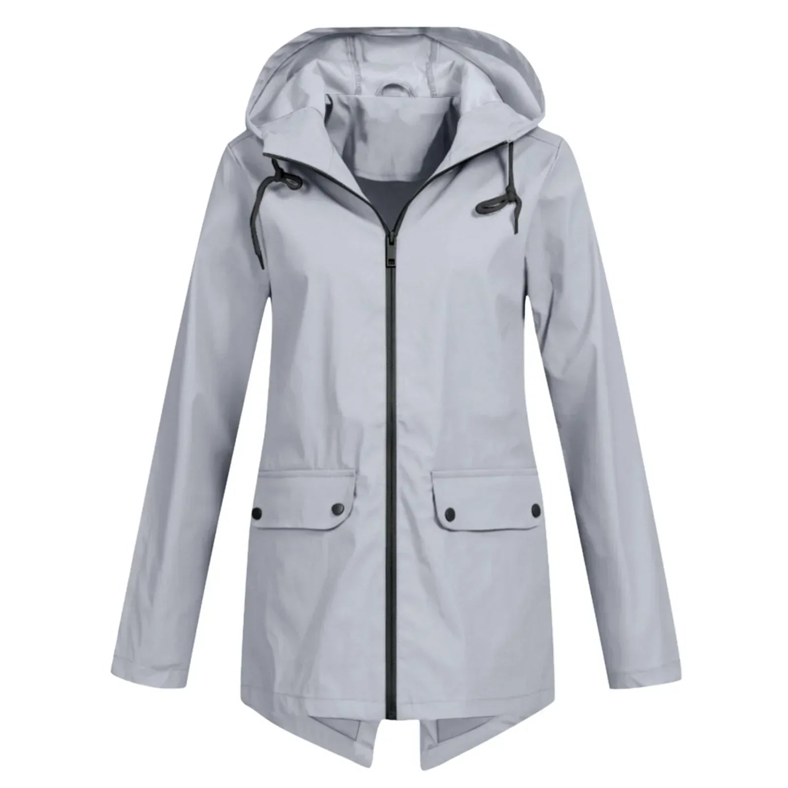 Women's Waterproof Hooded Raincoat, Windproof Lightweight Outdoor Jacket