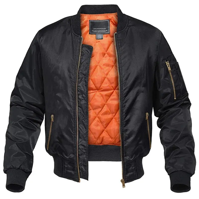 Fraser | Men's Quilted Bomber Pilot Jacket – original product photograph 2