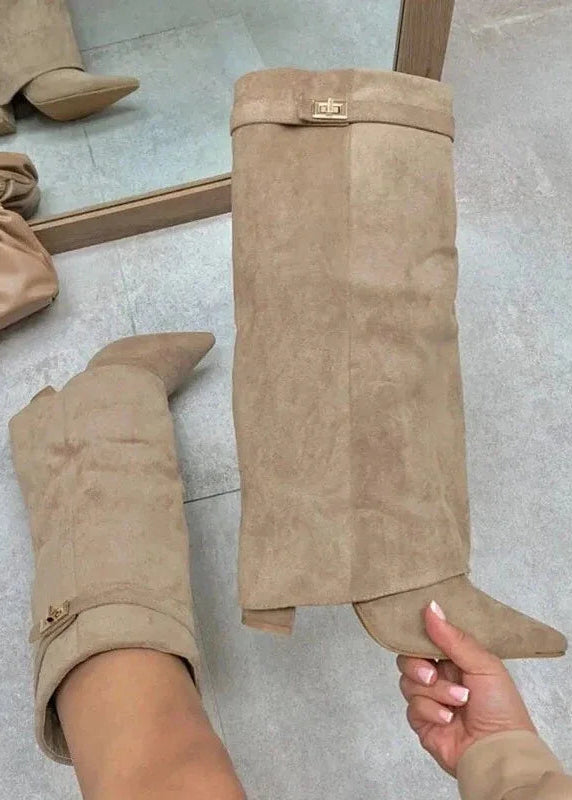 Camille / Womenâs Fold-Over Boots