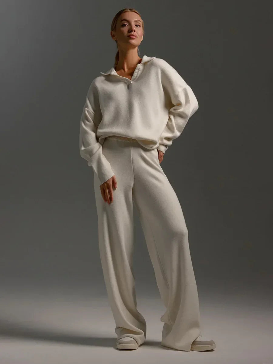 Lounge Set in Ribbed Knit Two-Piece