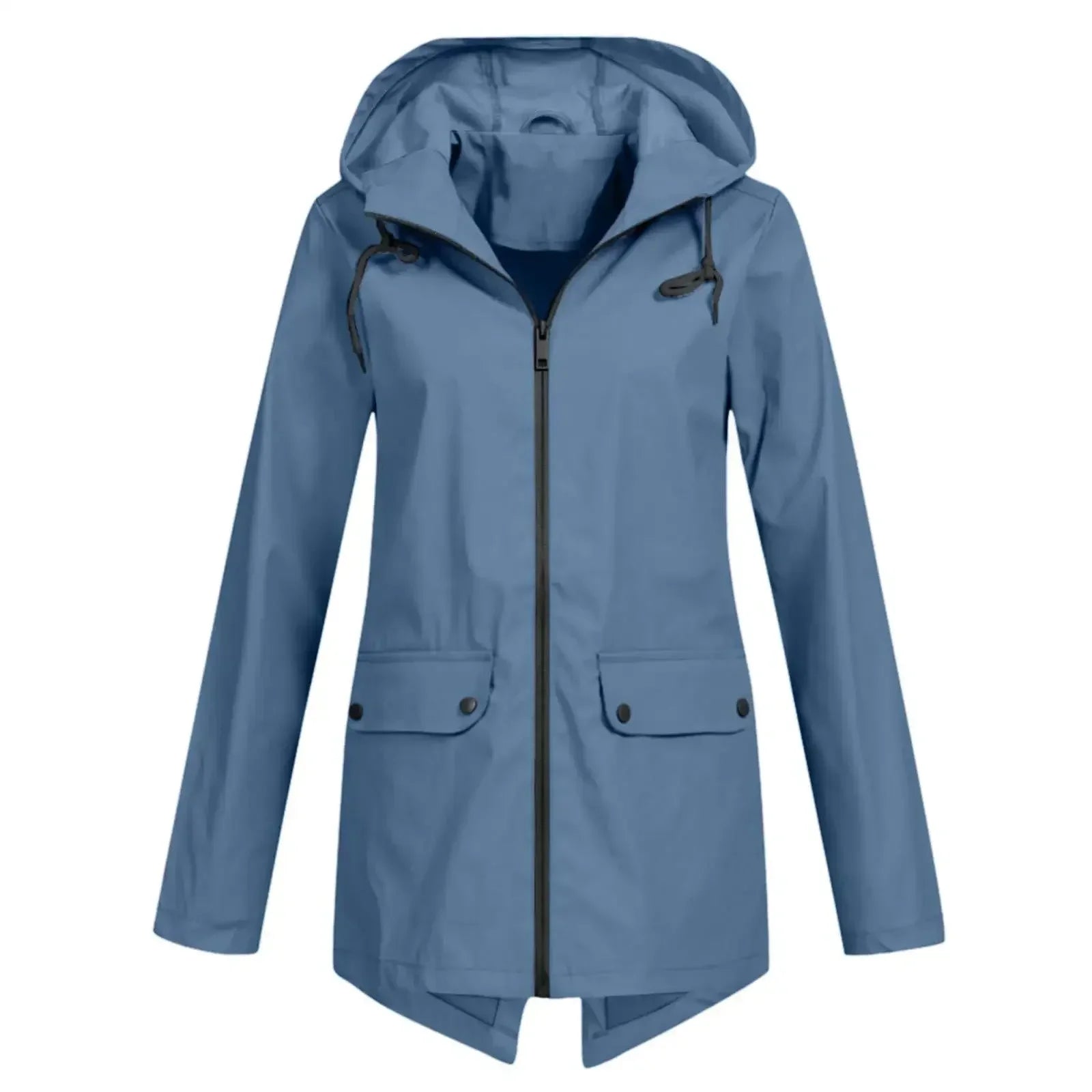 Women's Waterproof Hooded Raincoat, Windproof Lightweight Outdoor Jacket