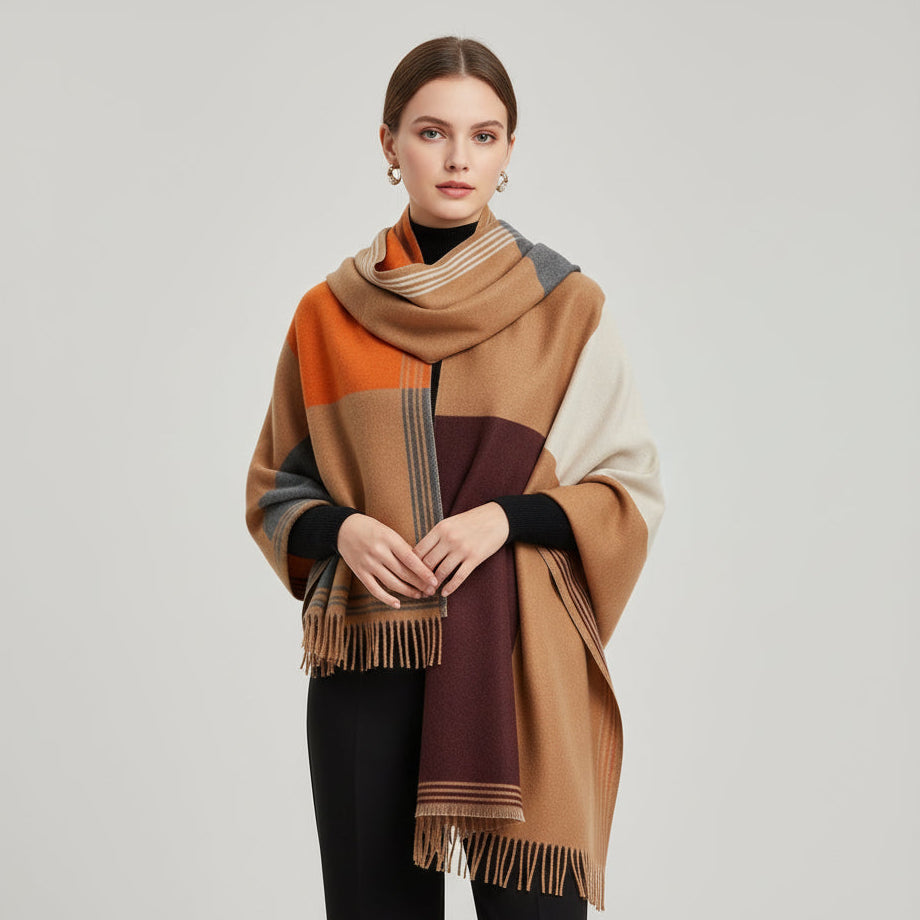 Vérane / Women’s Wool-Blend Block Shawl