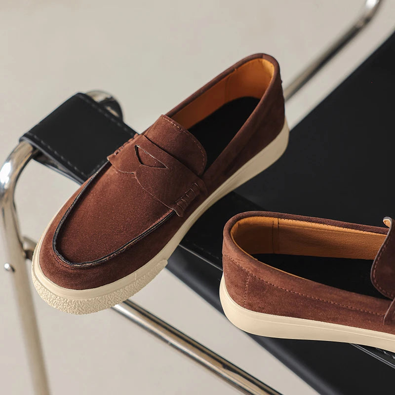 Classic Leather Low Loafers