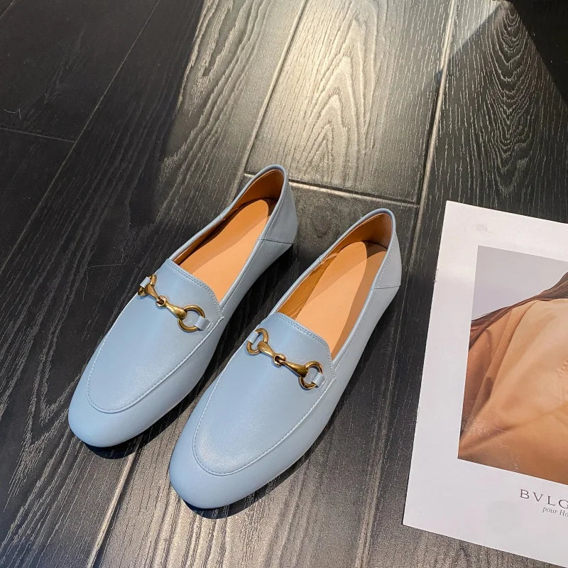 Lucien / Faux Leather Horsebit Loafers